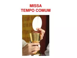 missa tempo comum