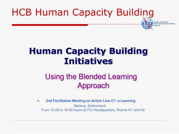 human capacity building initiatives