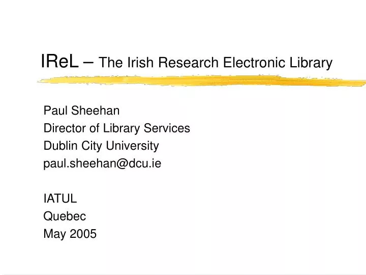 irel the irish research electronic library