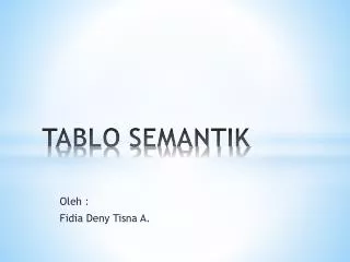 tablo semantik