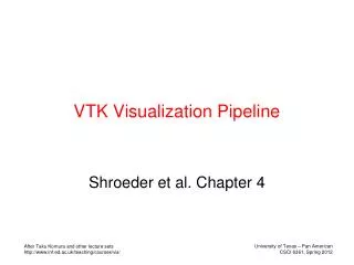 VTK Visualization Pipeline