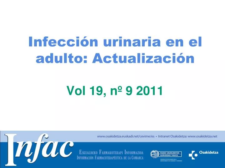 infecci n urinaria en el adulto actualizaci n vol 19 n 9 2011