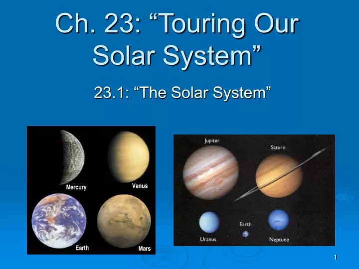 ch 23 touring our solar system