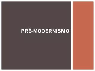 pr modernismo