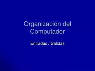 organizaci n del computador