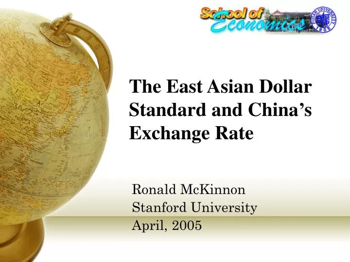 the east asian dollar standard and china s exchange rate