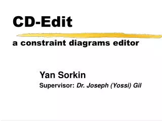 CD-Edit a constraint diagrams editor
