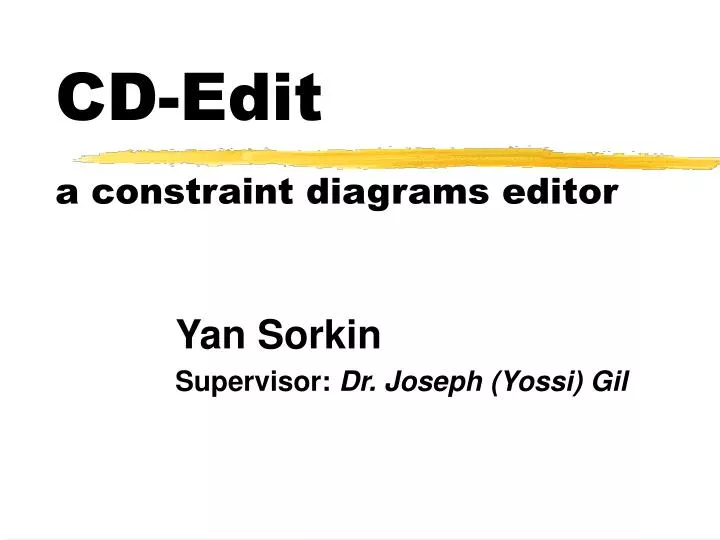 cd edit a constraint diagrams editor