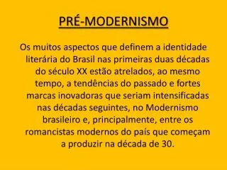 pr modernismo