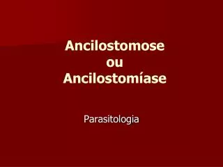 PPT Ancilostomose Ancylostoma Duodenale Necator Americanus PowerPoint Presentation ID