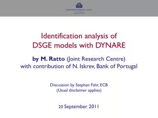 DYNARE features
