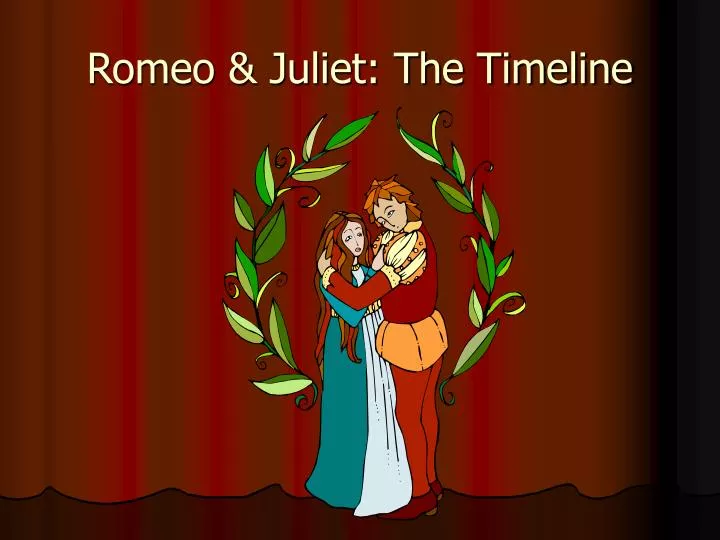 romeo juliet the timeline