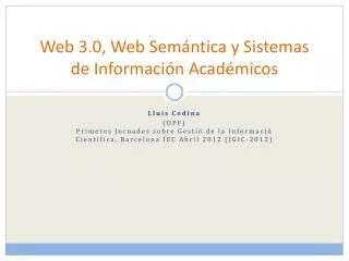 web 3 0 web sem ntica y sistemas de informaci n acad micos