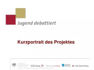 kurzportrait des projektes