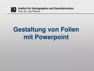 gestaltung von folien mit powerpoint