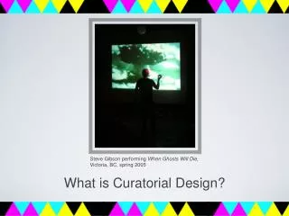 What is Curatorial Design?