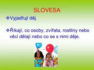 slovesa