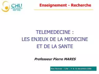 enseignement recherche
