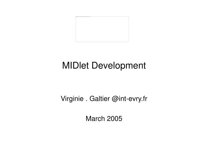 midlet development