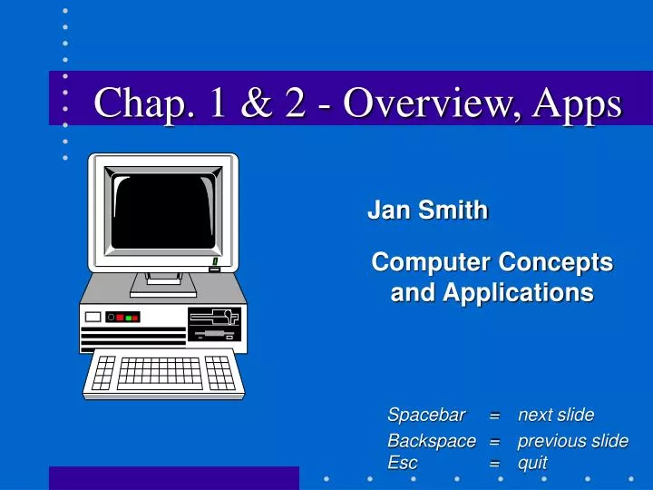 chap 1 2 overview apps