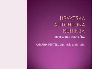 hrvatska autohtona kuhinja