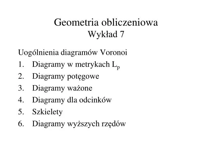 geometria obliczeniowa wyk ad 7
