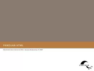 panduan html