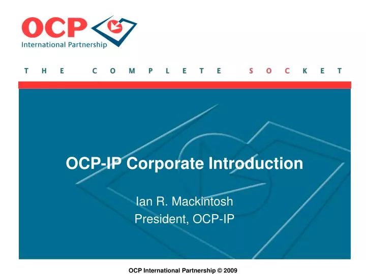 ocp ip corporate introduction