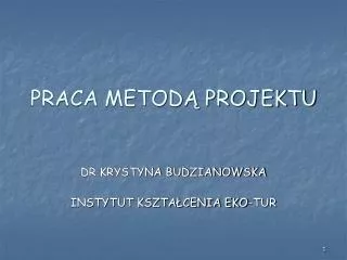 praca metod projektu
