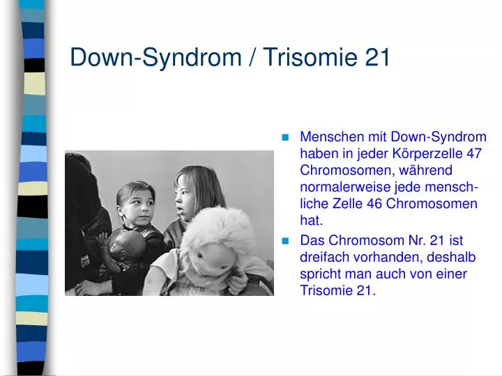 down syndrom trisomie 21