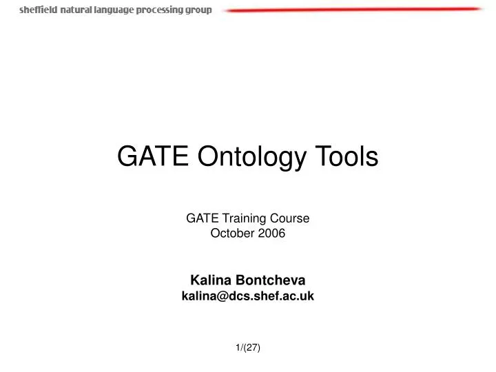 gate ontology tools