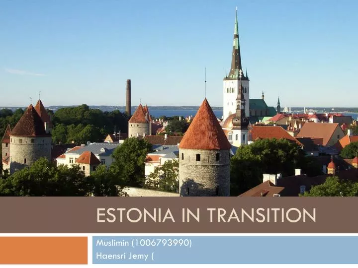 estonia in transition