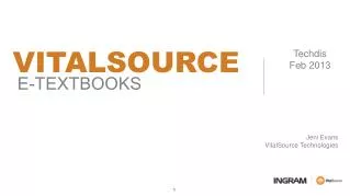 VITALSOURCE E-TEXTBOOKS