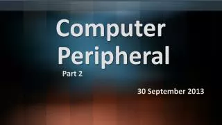 computer peripheral