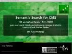 Enhancing CMS with Semantic Search: A Drupal Workshop Overview - slide 1