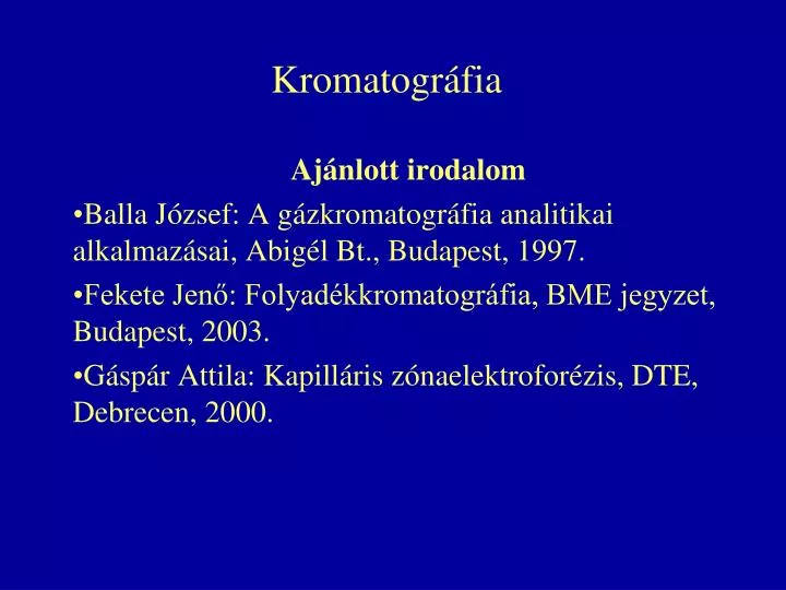 kromatogr fia