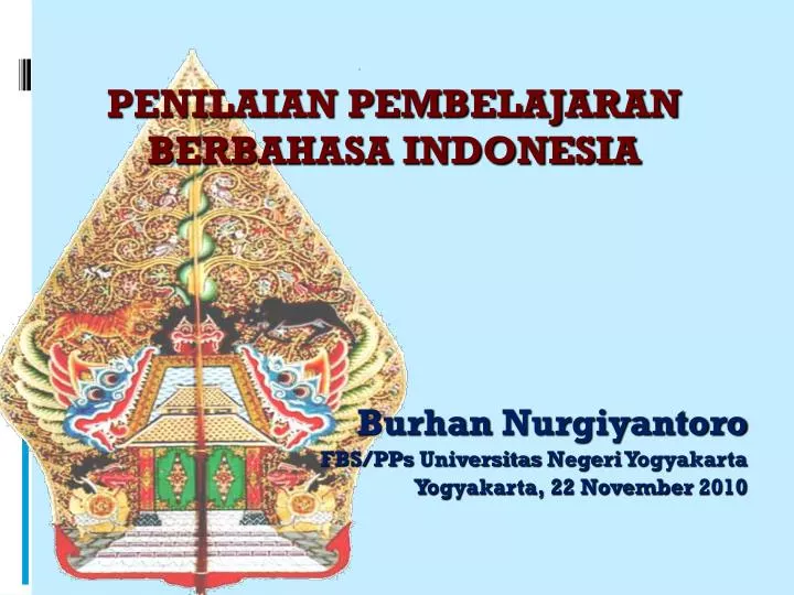 burhan nurgiyantoro fbs pps universitas negeri yogyakarta y ogyakarta 22 november 20 1 0