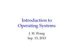 Introduction to Operating Systems: Key Concepts and Advanced Topics - slide 1
