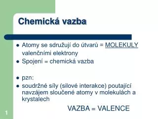 chemick vazba