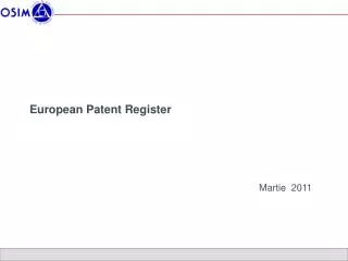 European Patent Register