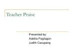 Teacher Praise - slide 1