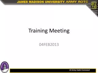 Training Meeting