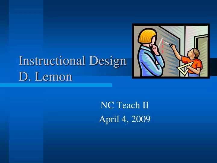 instructional design d lemon