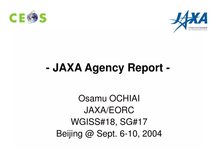 jaxa agency report