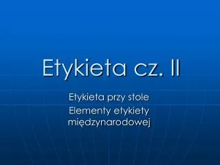 etykieta cz ii