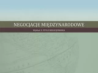 negocjacje mi dzynarodowe