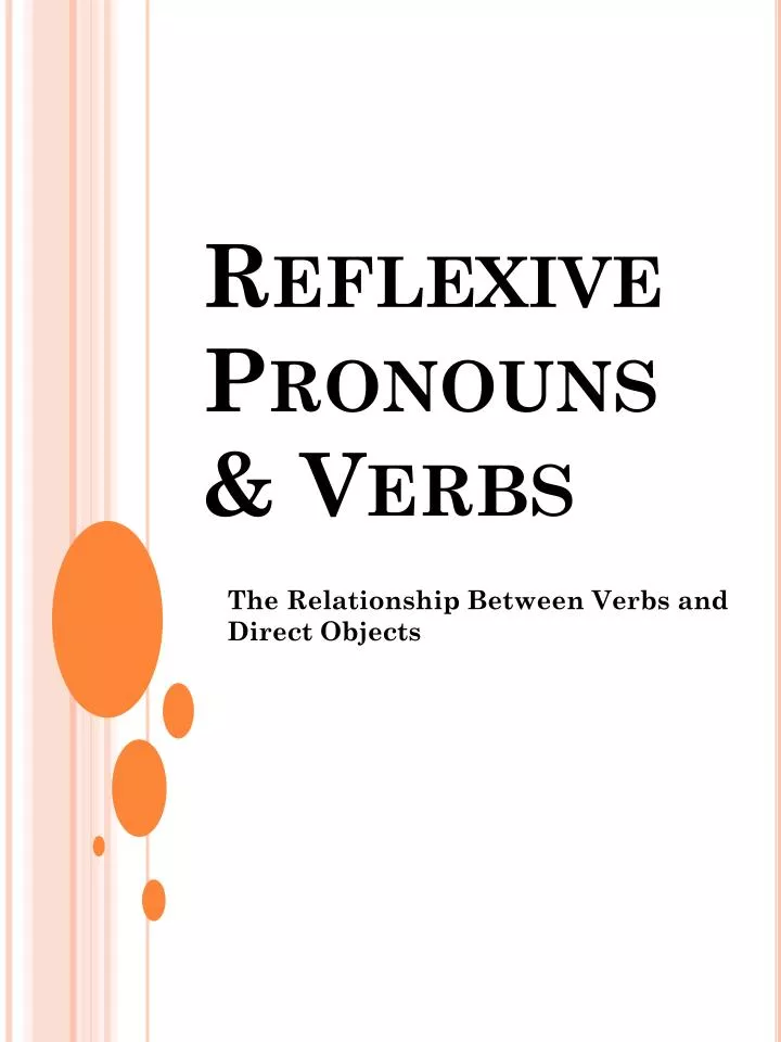reflexive pronouns verbs
