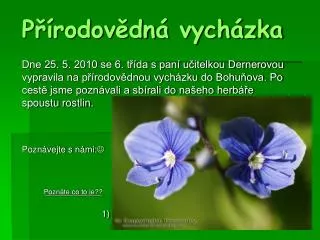 p rodov dn vych zka
