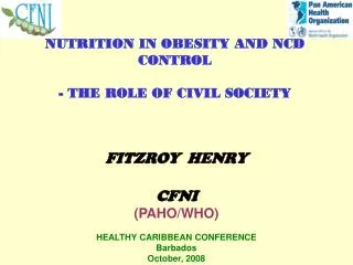 NUTRITION IN OBESITY AND NCD CONTROL - THE ROLE OF CIVIL SOCIETY