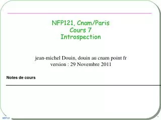 nfp121 cnam paris cours 7 introspection